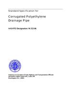 AASHTO M 252-06 AASHTO M 252-06