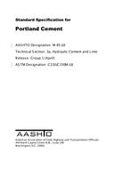 AASHTO M 85-18 AASHTO M 85-18
