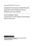 AASHTO T 366 AASHTO T 366