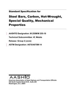 AASHTO M 255M/M 255 AASHTO M 255M/M 255