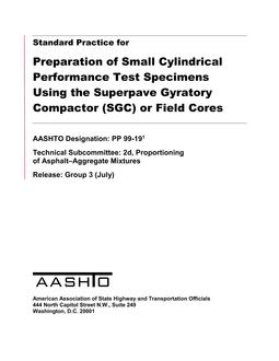 AASHTO PP 99 AASHTO PP 99