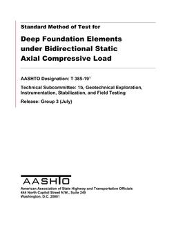 AASHTO T 385 AASHTO T 385