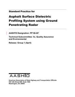 AASHTO PP 98 AASHTO PP 98