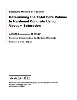 AASHTO TP 135 AASHTO TP 135