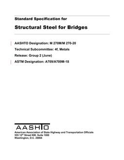 AASHTO M 270M/M 270 AASHTO M 270M/M 270