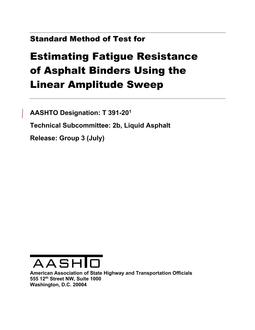 AASHTO T 391 AASHTO T 391
