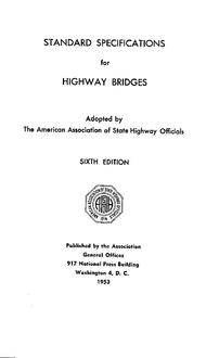 AASHTO HB-6 AASHTO HB-6