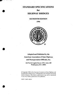 AASHTO HB-16 AASHTO HB-16
