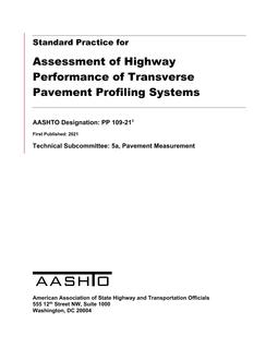 AASHTO PP 109 AASHTO PP 109