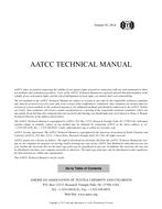 AATCC Technical Manual - 2018