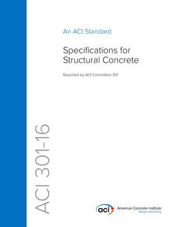 ACI 301-16 ACI 301-16