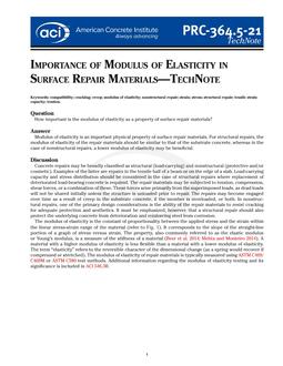 ACI PRC-364.5 ACI PRC-364.5