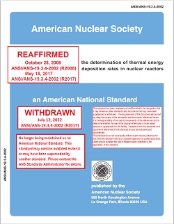 ANS 19.3.4-2002 (R2017) ANS 19.3.4-2002 (R2017)
