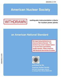 ANS 2.2-1978 ANS 2.2-1978
