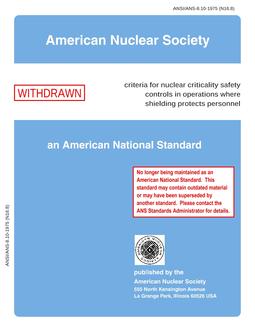 ANS 8.10-1975 ANS 8.10-1975