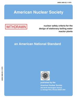 ANS 52.1-1978 (W1983) ANS 52.1-1978 (W1983)
