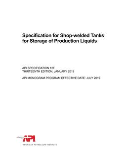 API Spec 12F PDF - Technical Standards Store