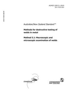 AS/NZS 2205.5.1 AS/NZS 2205.5.1