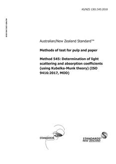 AS/NZS 1301.545 AS/NZS 1301.545