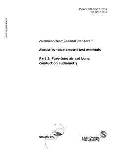 AS/NZS ISO 8253.1 AS/NZS ISO 8253.1