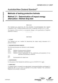 AS/NZS 2512.3.1 AS/NZS 2512.3.1