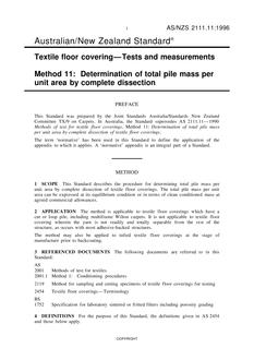 AS/NZS 2111.11 AS/NZS 2111.11