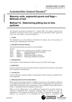 AS/NZS 4456.13 AS/NZS 4456.13
