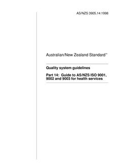 AS/NZS 3905.14 AS/NZS 3905.14