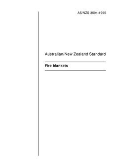 AS/NZS 3504:1995 AS/NZS 3504:1995