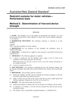 AS/NZS 4475.6 AS/NZS 4475.6