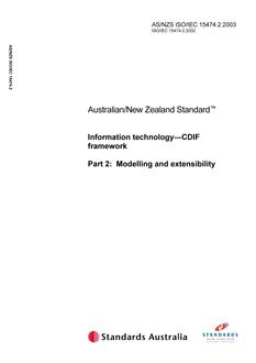 AS/NZS ISO/IEC 15474.2 AS/NZS ISO/IEC 15474.2
