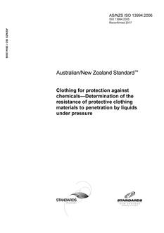 AS/NZS ISO 13994 AS/NZS ISO 13994