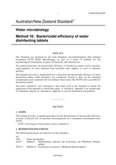 AS/NZS 4276.16 AS/NZS 4276.16