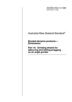 AS/NZS 4524.14:1998 AS/NZS 4524.14:1998