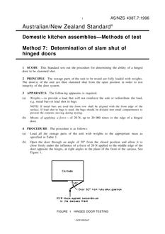 AS/NZS 4387.7 AS/NZS 4387.7