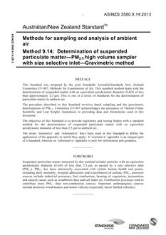 AS/NZS 3580.9.14 AS/NZS 3580.9.14