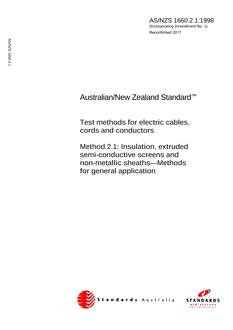 AS/NZS 1660.2.1 AS/NZS 1660.2.1