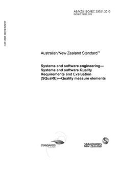 AS/NZS ISO/IEC 25021