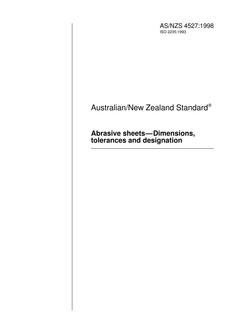 AS/NZS 4527:1998 AS/NZS 4527:1998