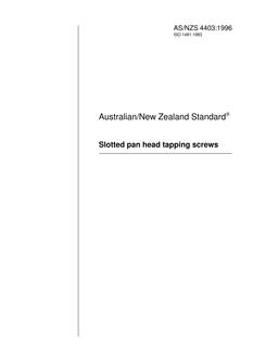 AS/NZS 4403:1996 AS/NZS 4403:1996