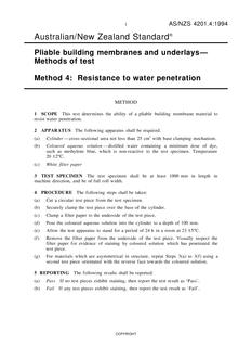 AS/NZS 4201.4 AS/NZS 4201.4