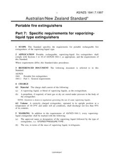 AS/NZS 1841.7:1997 AS/NZS 1841.7:1997