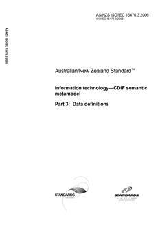 AS/NZS ISO/IEC 15476.3 AS/NZS ISO/IEC 15476.3