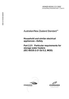 AS/NZS 60335.2.21:2002 AS/NZS 60335.2.21:2002