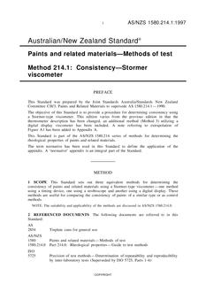 AS/NZS 1580.214.1 AS/NZS 1580.214.1