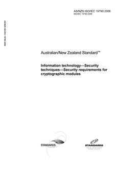 AS/NZS ISO/IEC 19790 AS/NZS ISO/IEC 19790