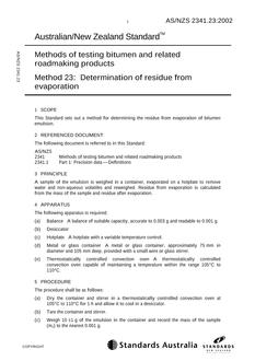 AS/NZS 2341.23 AS/NZS 2341.23