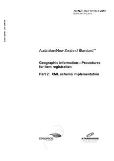 AS/NZS ISO 19135.2 AS/NZS ISO 19135.2