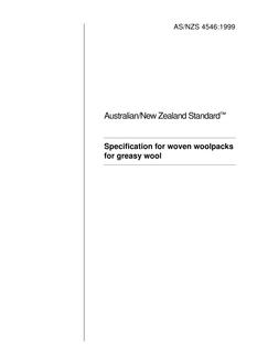 AS/NZS 4546:1999 AS/NZS 4546:1999