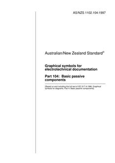 AS/NZS 1102.104 AS/NZS 1102.104